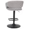 Flash Furniture Gray Fabric Adjustable Height Barstool CH-122070-GYFABBK-GG - alternate 5